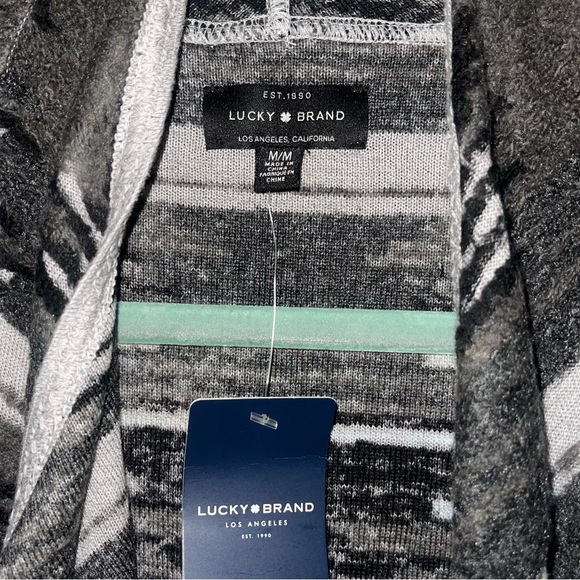 LUCKY BRAND Aztec Drape Front Cardigan Sweater M NWT - Picture 8 of 8